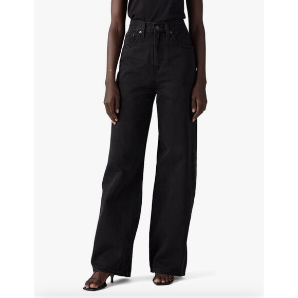 Levi's Denim - Levi's Women High-Rise Cinch Baggy Jeans Capturing Moments NEW Straight 27 x 31
